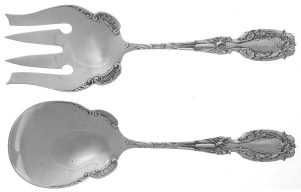 Cattails (Sterling) (2 Pc) Solid Salad Set