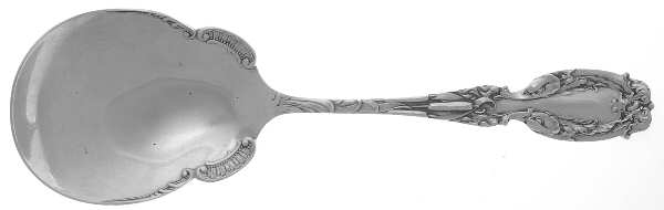 Cattails (Sterling) Solid Salad Serving Spoon