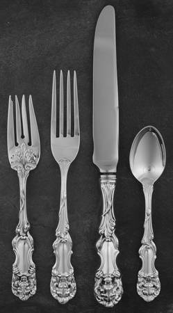 Lion (Sterling, New) 4 Piece Dinner Size Setting