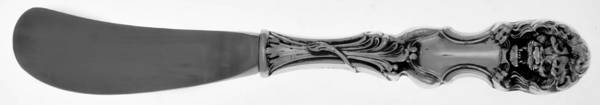 Lion (Sterling, New) Butter Spreader Hollow Hdl-Paddle/Stainless Blade