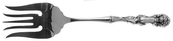 Lion (Sterling, New) Large Stainless-Tine Cold Meat Serving Fork