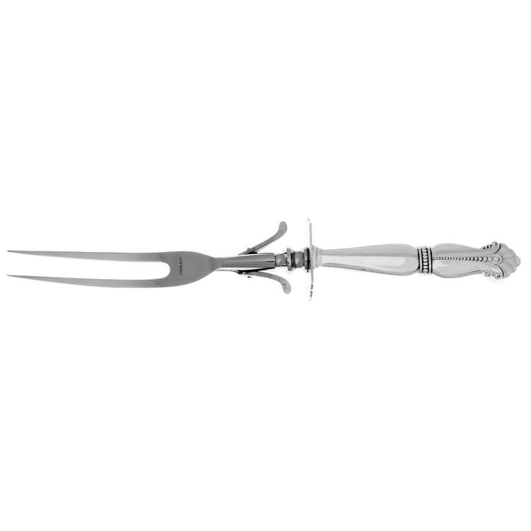 Nightingale (Sterling) Large Stainless-Prong Roast Carving Fork