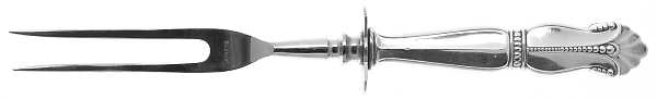 Nightingale (Sterling) Small Steak Carving Fork with Stainless Prongs