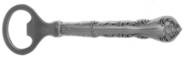Neapolitan-Kings Court (Sterling, 1895, No Monos) Bottle Opener with Stainless Bowl