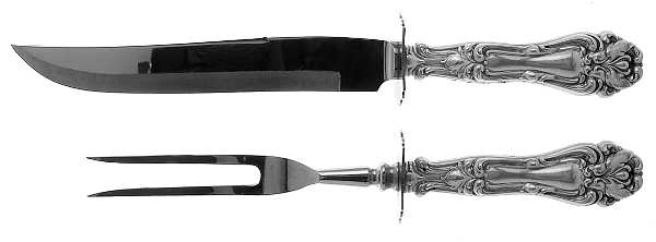 Champlain (Sterling, 1915) Small Stainless Blade 2-Piece Steak Carving Set