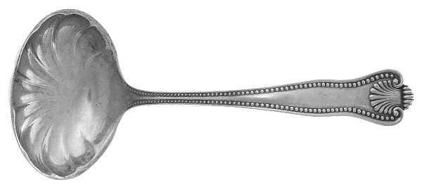 Newport Shell (Sterling, 1910) Solid Piece Cream Ladle