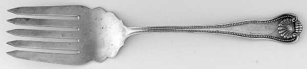 Newport Shell (Sterling, 1910) Large Solid Fish Serving Fork