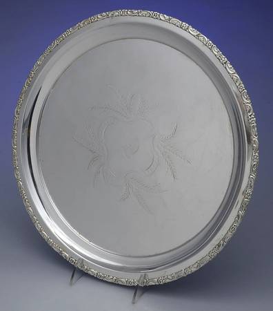 Silverplate Hollowware 14" Round Tray