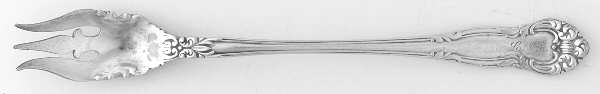Angelo (Sterling, 1910) Monogram Short Handle Pickle/Olive Fork