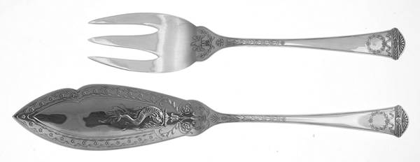 Imperial Court (Sterling) 2 Piece Large Solid Fish Serving Set