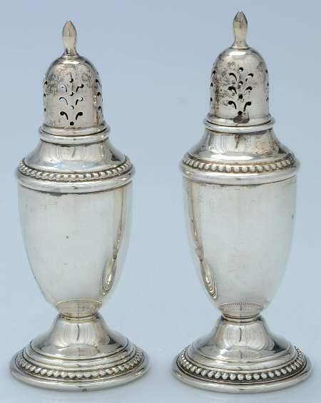 FTG1 (Sterling, Hollowware) Salt and Pepper Set