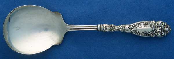 FWS17 (Sterling) Salad Serving Spoon with Plated Bowl