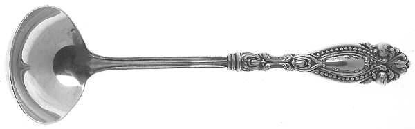 FWS17 (Sterling) Hollow Handle Gravy Ladle, Plate Bowl