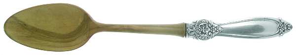 FWS23 (Sterling) Salad Serving Spoon with Wooden Bowl
