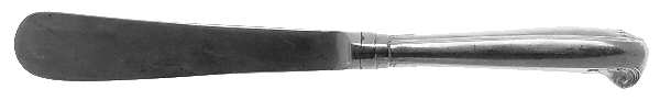 Lamerie (Sterling) Hollow Handle Paddle Butter Spreader (Solid)