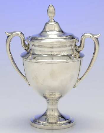 2321 (Sterling, Hollowware, Plain) Sugar Bowl & Lid