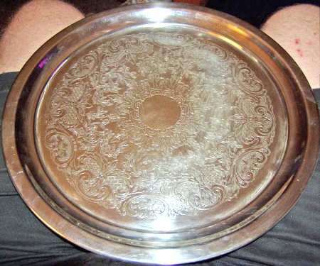 2311 (Silverplate, Hollowware) Round Silverplate Tray