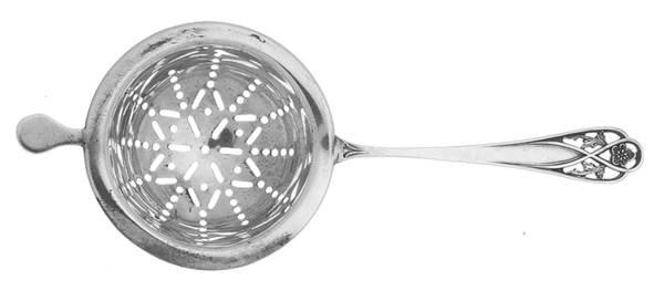 8222 (Sterling) Solid Individual Overcup Tea Strainer