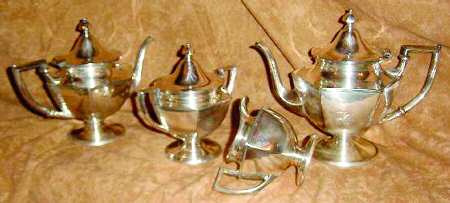 274 (Silverplate, Hollowware) (4 Piece) Silverplate Tea Set