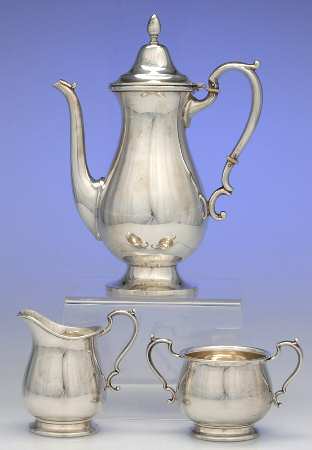 9437 (Sterling, Hollowware) 3 Piece Mini Tea Set