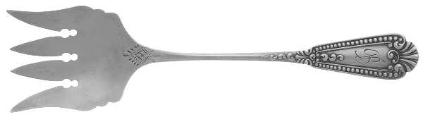 FES10 (Sterling) Large Solid Tined Sardine Serving Fork