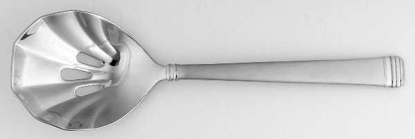Encore-Frosted (Stainless) Pierced Solid Serving Spoon