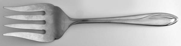 FTU21 (Stainless) Medium Solid Cold Meat Serving Fork
