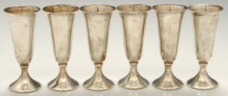 90 (Sterling, Hollowware) Cordial Cup - Set of 6