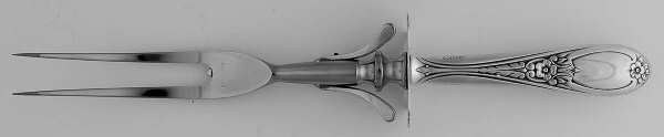 FWS33 (Sterling) Small Carving Fork W/Sterling Guard