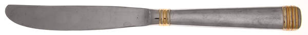 Encore (Stainless, Gold Accent) Modern Solid Knife