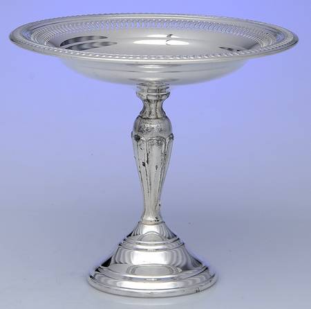 1904 (Silverplate, Hollowware) Round Compote (Height X Width)