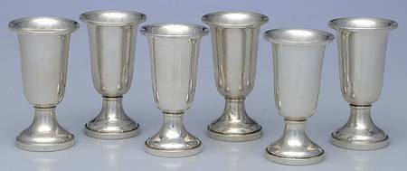 91 (Sterling, Hollowware) Weighted Cordial - Set of 6