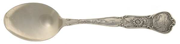 States & Cities Souvenir Spoons(Sterling) Kansas Teaspoon