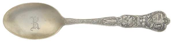 States & Cities Souvenir Spoons(Sterling) California Five O'Clock Spoon