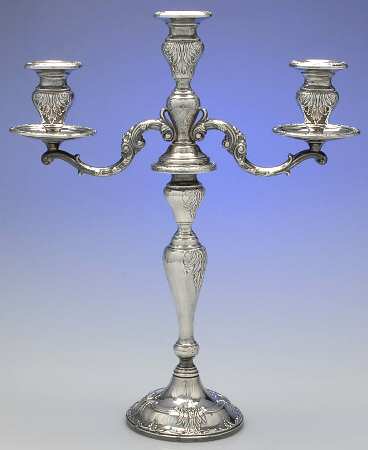 2069 (Sterling, Hollowware) 17" 3 Lt Weighted Candelabra