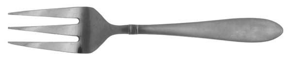 Annotto Satin (Stainless) Medium Solid Cold Meat Serving Fork by Farberware