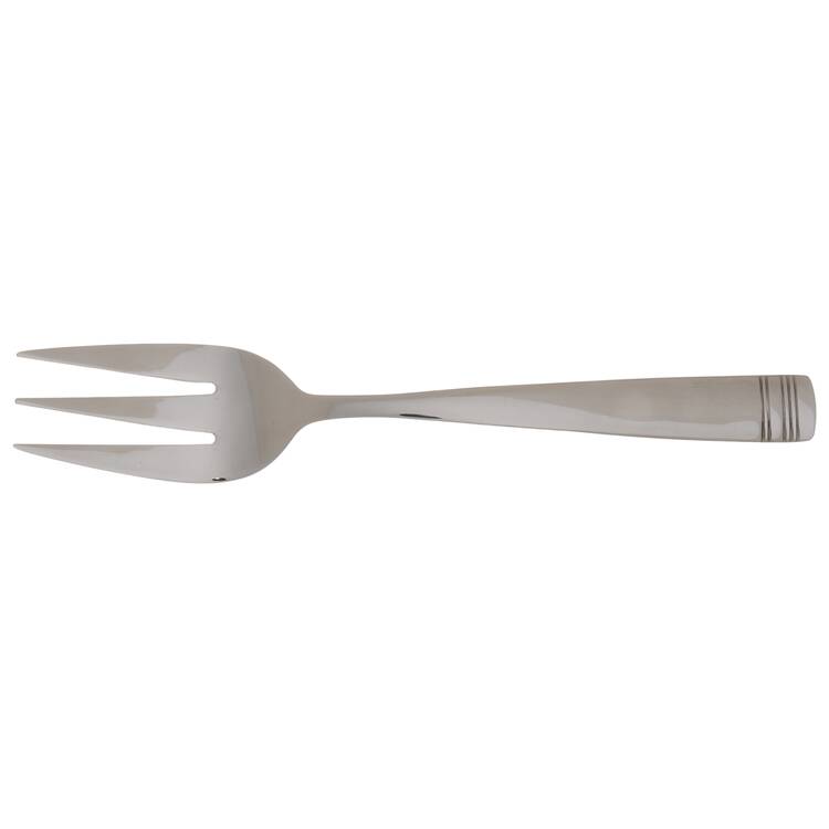 Coriander Mirror (Stainless) Medium Solid Cold Meat Serving Fork
