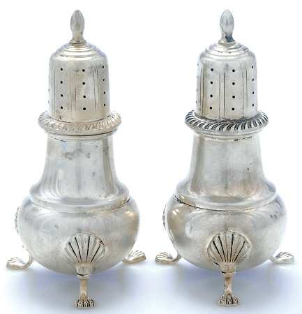 410 (Sterling, Hollowware) Salt and Pepper Set