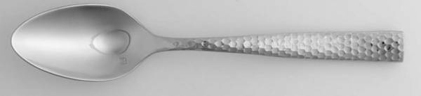 Lucca Faceted (Stainless) Place/Oval Soup Spoon by Fortessa