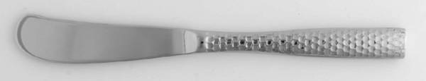 Lucca Faceted (Stainless) Flat Handle Butter Spreader