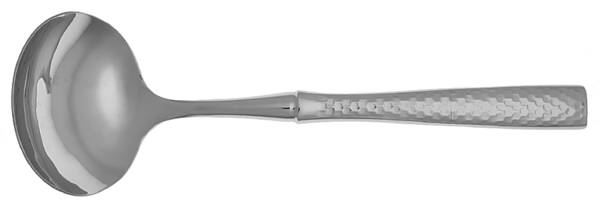 Lucca Faceted (Stainless) Gravy Ladle with No Spout Stainless Bowl HC