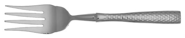Lucca Faceted (Stainless) Cold Meat Fork Large, Stainless Tines HC