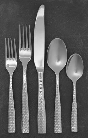 Lucca Faceted (Stainless) 40 Piece Estate Set