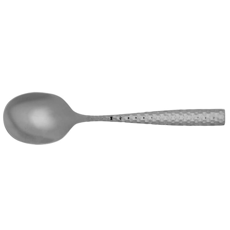 Lucca Faceted (Stainless) Round Bowl Soup Spoon (Cream Soup) HC
