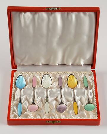 FRG18 (Sterling) Demitasse Spoon - Set of 6 Motifs