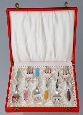 FRG18 (Sterling) Dessert Fork - Set of 6 Motifs