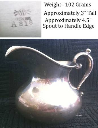 A818 (Sterling, Hollowware) by Frank Whiting