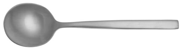 Arezzo Brushed (Stainless) Round Bowl Soup Spoon (Bouillon)
