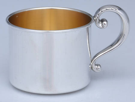 505 (Sterling, Hollowware) Gold-Lined Baby Cup