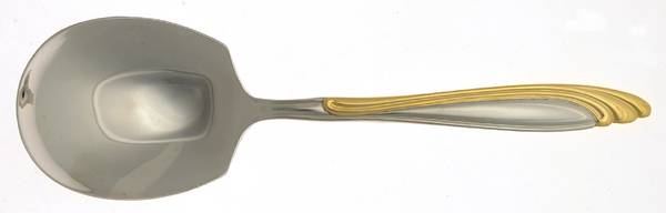 FTU13G (Stainless) Solid Smooth Casserole Spoon
